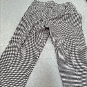 Talbots Brown Checkered Ankle Pants